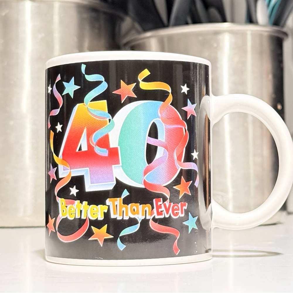 Colorful 40th Birthday Mug